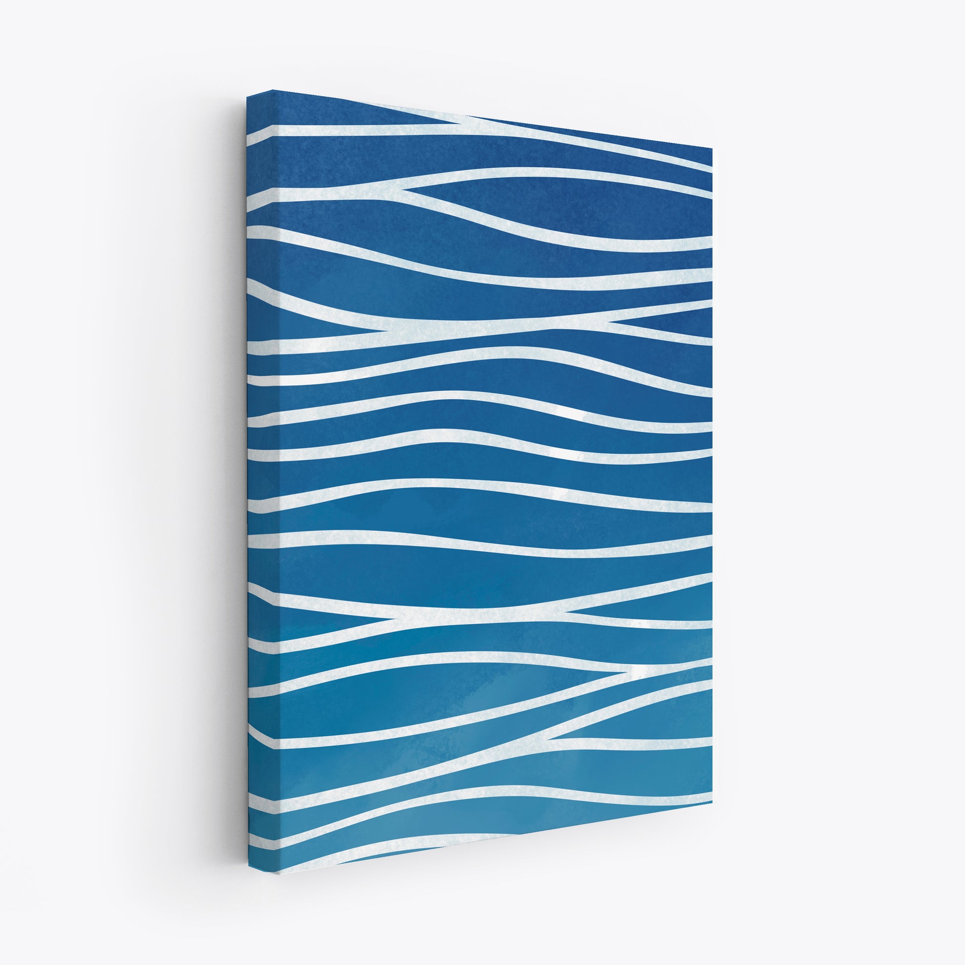 Blue waves wall art