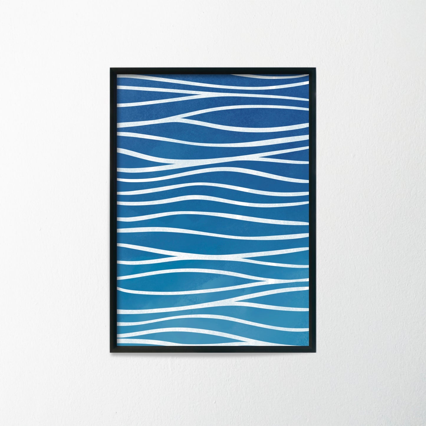 blue wall art