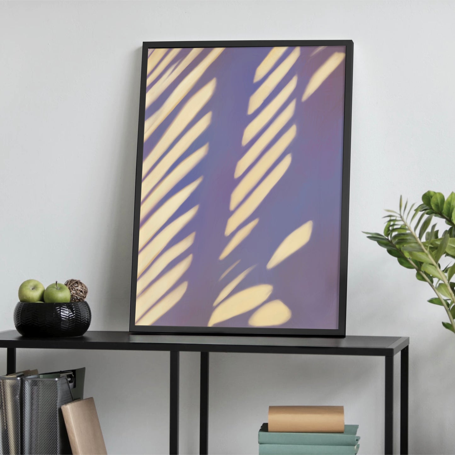 abstract canvas botanical wall art