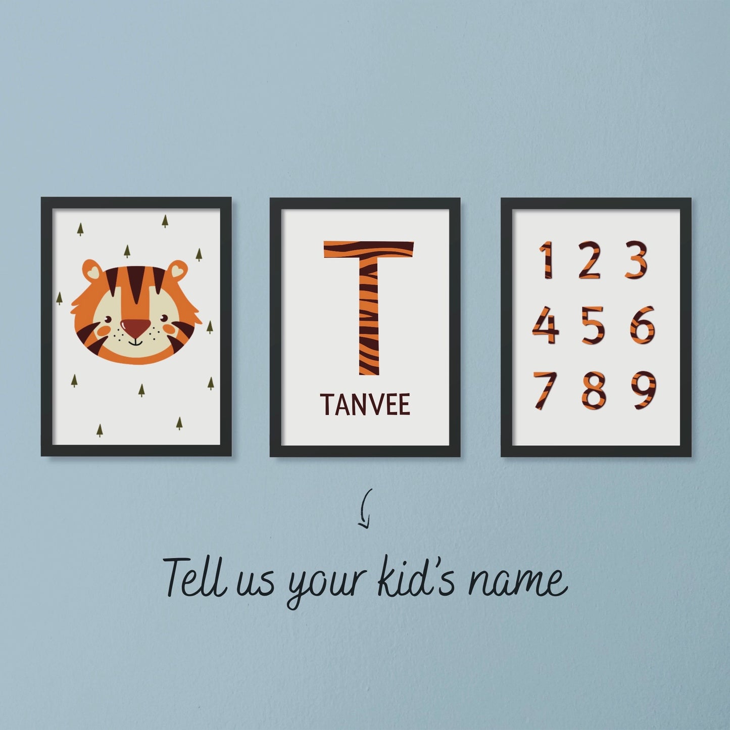 Nursery Name Tiger set