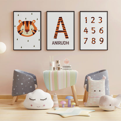 Nursery Name Tiger set