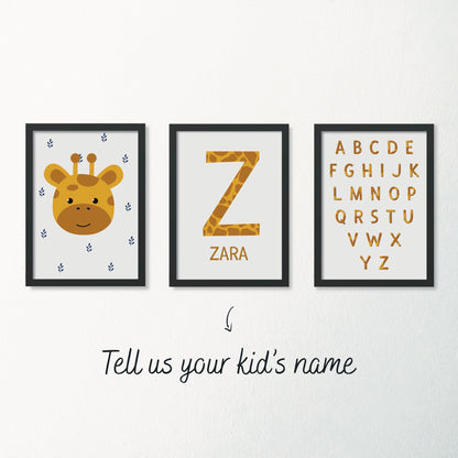 Nursery Giraffe Name Set