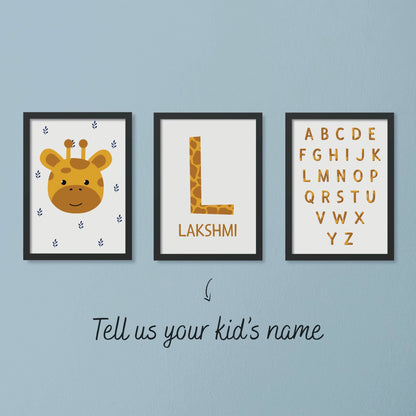 Nursery Giraffe Name Set