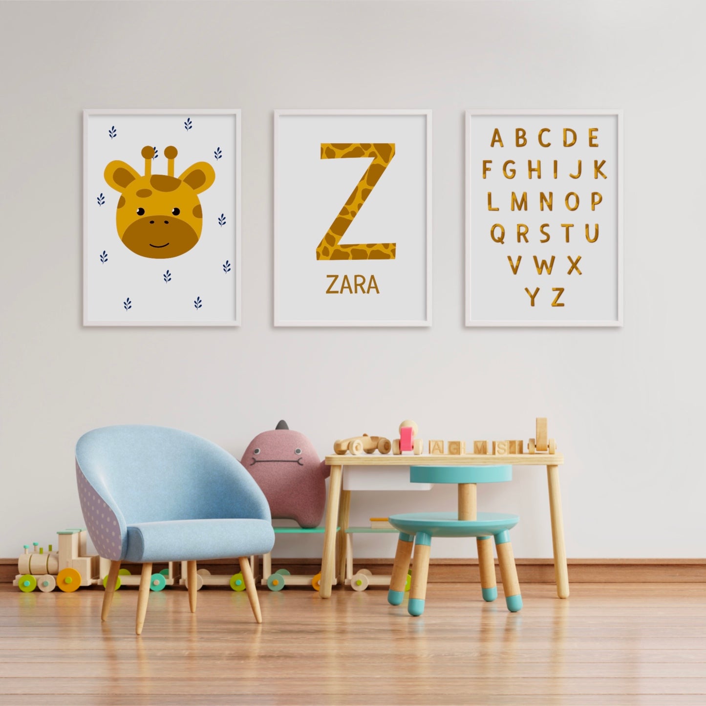 Nursery Giraffe Name Set